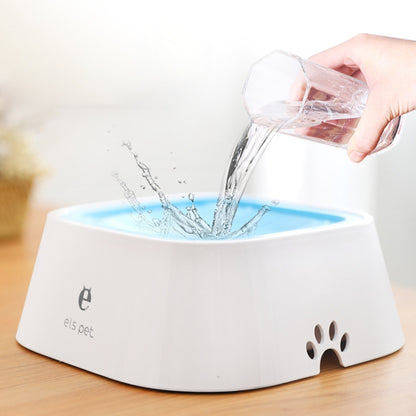 Pet Drinking Water Bowl Floating Not Wet Mouth Bowl Cat Dog Drinking Water Artifact, Blue, White, Grey, Pink