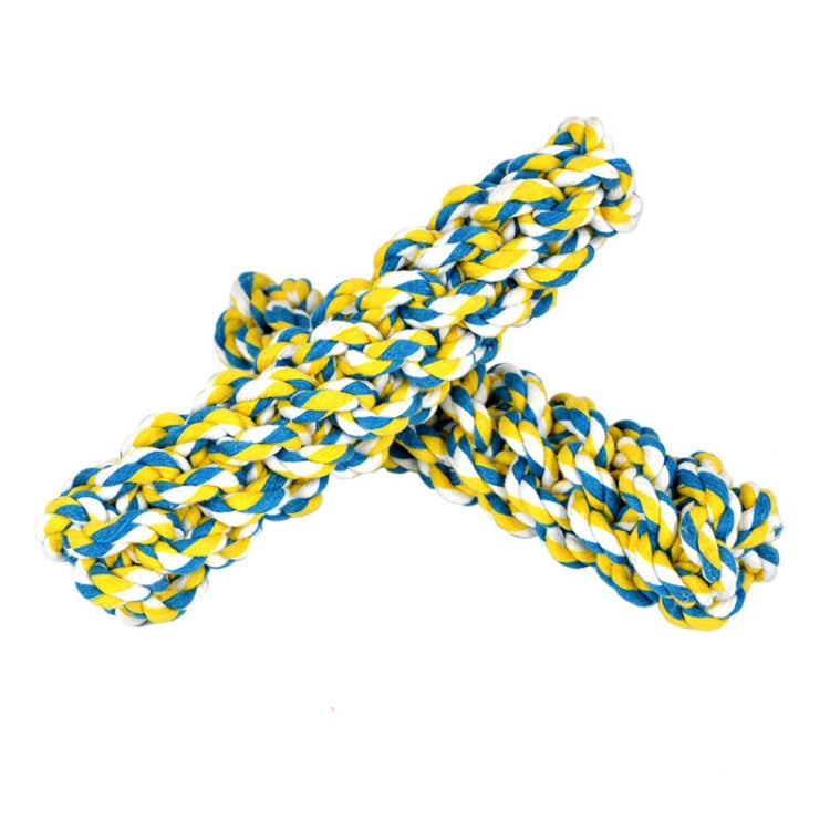 2 PCS Pet Toy Handmade Twist-like Dog Molar Cotton Rope Toy