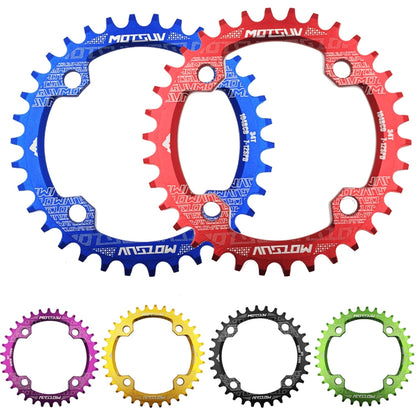 MOTSUV Round Narrow Wide Chainring MTB  Bicycle 104BCD Tooth Plate Parts, Disk 32T, Disk 34T, Disk 36T, Disk 38T, Elliptic plate  32T, Elliptic plate 34T, Elliptic plate 36T, Elliptic plate 38T
