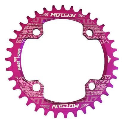 MOTSUV Round Narrow Wide Chainring MTB  Bicycle 104BCD Tooth Plate Parts, Disk 32T, Disk 34T, Disk 36T, Disk 38T, Elliptic plate  32T, Elliptic plate 34T, Elliptic plate 36T, Elliptic plate 38T