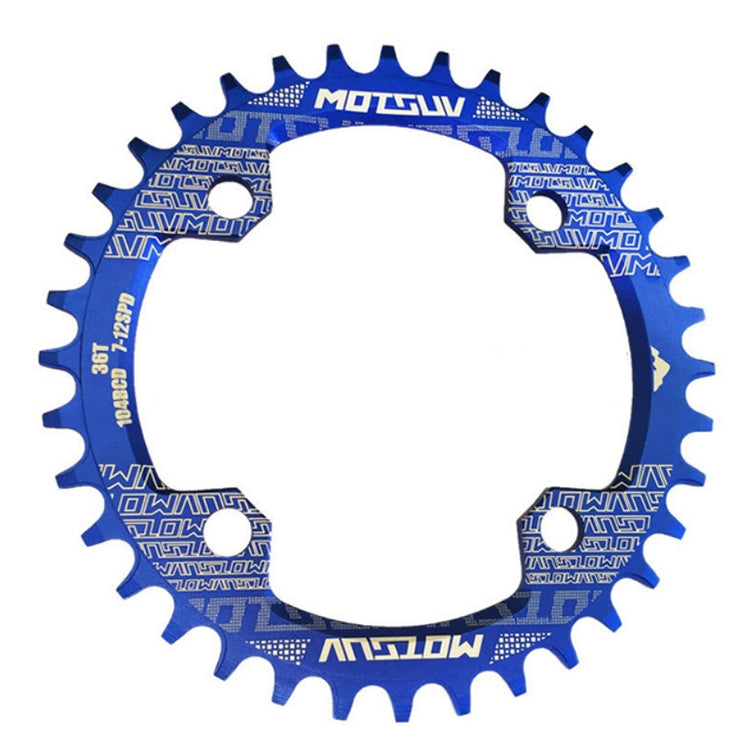 MOTSUV Round Narrow Wide Chainring MTB  Bicycle 104BCD Tooth Plate Parts, Disk 32T, Disk 34T, Disk 36T, Disk 38T, Elliptic plate  32T, Elliptic plate 34T, Elliptic plate 36T, Elliptic plate 38T