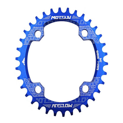 MOTSUV Round Narrow Wide Chainring MTB  Bicycle 104BCD Tooth Plate Parts, Disk 32T, Disk 34T, Disk 36T, Disk 38T, Elliptic plate  32T, Elliptic plate 34T, Elliptic plate 36T, Elliptic plate 38T