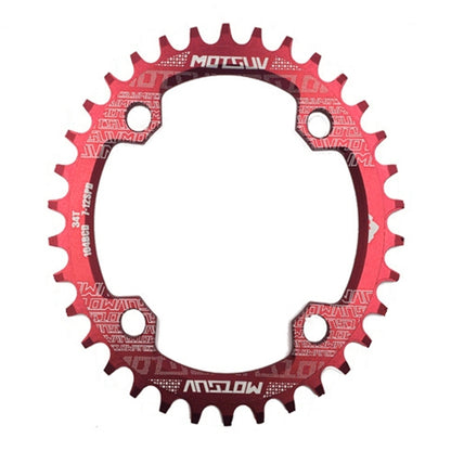MOTSUV Round Narrow Wide Chainring MTB  Bicycle 104BCD Tooth Plate Parts, Disk 32T, Disk 34T, Disk 36T, Disk 38T, Elliptic plate  32T, Elliptic plate 34T, Elliptic plate 36T, Elliptic plate 38T
