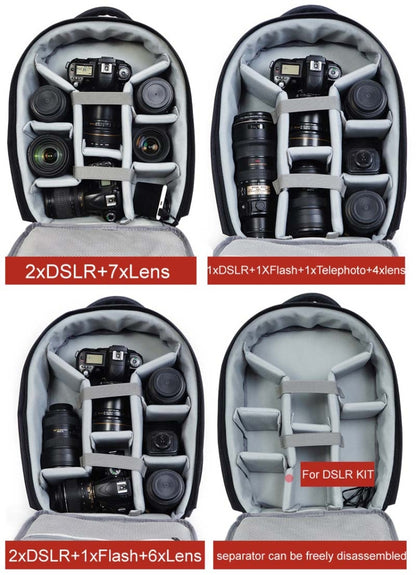 CADeN USB SLR Camera Bag Canon Nikon Professional  Waterproof Portable Unisex Camera Bag