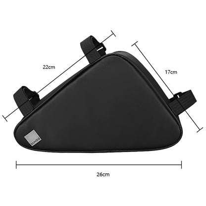 Shark Tiger Bicycle Front Beam Wax Polyester Triangle Bag, Shark Tiger 1.5L Front Beam Bag