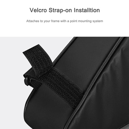 Shark Tiger Bicycle Front Beam Wax Polyester Triangle Bag, Shark Tiger 1.5L Front Beam Bag