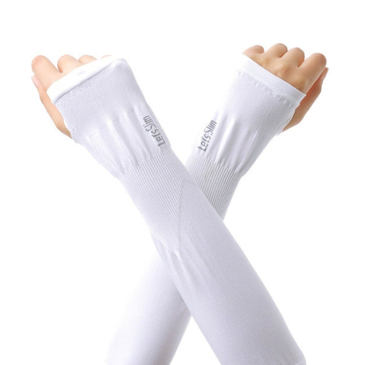 Long Ice Silk Sunscreen Sleeves Cycling Driving Outdoor UV Arm Oversleeve,  Length: 38cm, Ice Silk Arm Oversleeve (White), Ice Silk Arm Oversleeve (Black), Ice Silk Arm Oversleeve (Gray), Ice Silk Arm Oversleeve (Blue), Ice Silk Arm Oversleeve (Pink)