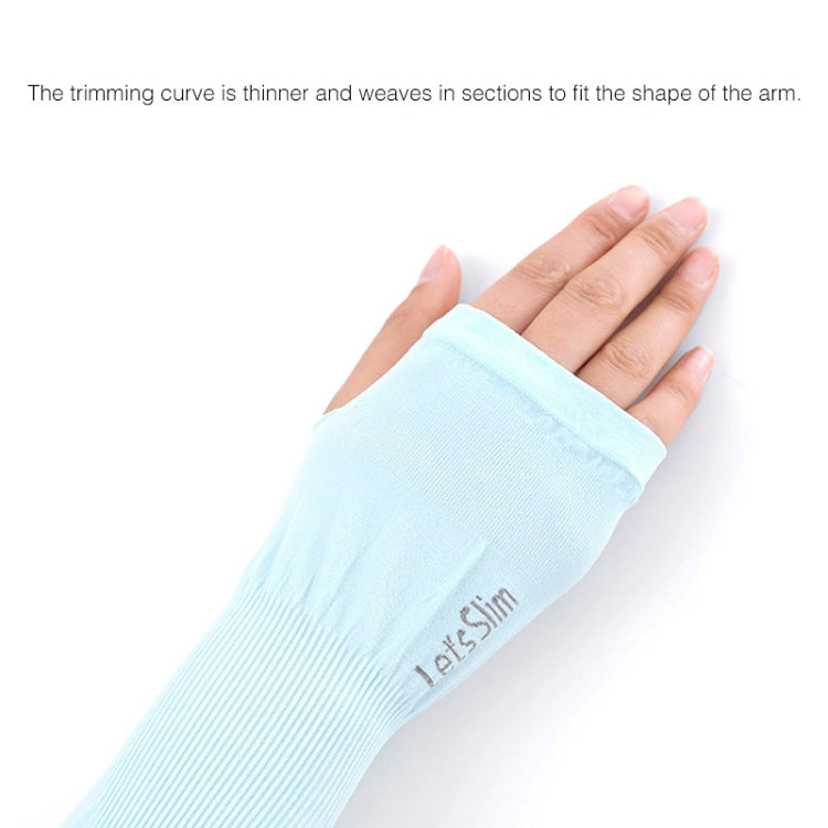 Long Ice Silk Sunscreen Sleeves Cycling Driving Outdoor UV Arm Oversleeve,  Length: 38cm, Ice Silk Arm Oversleeve (White), Ice Silk Arm Oversleeve (Black), Ice Silk Arm Oversleeve (Gray), Ice Silk Arm Oversleeve (Blue), Ice Silk Arm Oversleeve (Pink)