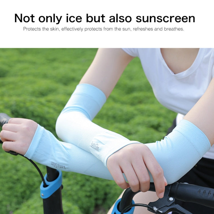 Long Ice Silk Sunscreen Sleeves Cycling Driving Outdoor UV Arm Oversleeve,  Length: 38cm, Ice Silk Arm Oversleeve (White), Ice Silk Arm Oversleeve (Black), Ice Silk Arm Oversleeve (Gray), Ice Silk Arm Oversleeve (Blue), Ice Silk Arm Oversleeve (Pink)