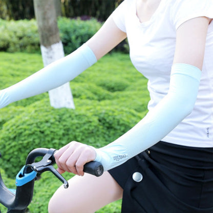 Long Ice Silk Sunscreen Sleeves Cycling Driving Outdoor UV Arm Oversleeve,  Length: 38cm, Ice Silk Arm Oversleeve (White), Ice Silk Arm Oversleeve (Black), Ice Silk Arm Oversleeve (Gray), Ice Silk Arm Oversleeve (Blue), Ice Silk Arm Oversleeve (Pink)