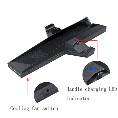 Game Console Radiator And Dual Handle Charging Base For PS4 / PS4 Slim, For PS4 / PS4 Slim