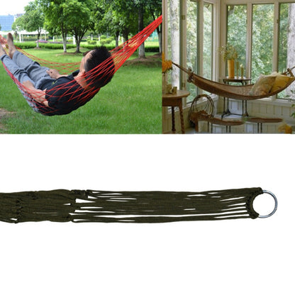 9 Strand Nylon Rope Hammock Portable Camping Leisure Mesh Hammock, 240x80cm Blue, 240x80cm Green, 240x80cm Orange, 240x80cm Red, 240x80cm Military Green