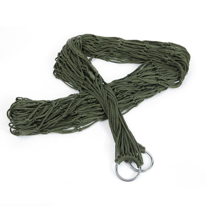 9 Strand Nylon Rope Hammock Portable Camping Leisure Mesh Hammock, 240x80cm Blue, 240x80cm Green, 240x80cm Orange, 240x80cm Red, 240x80cm Military Green