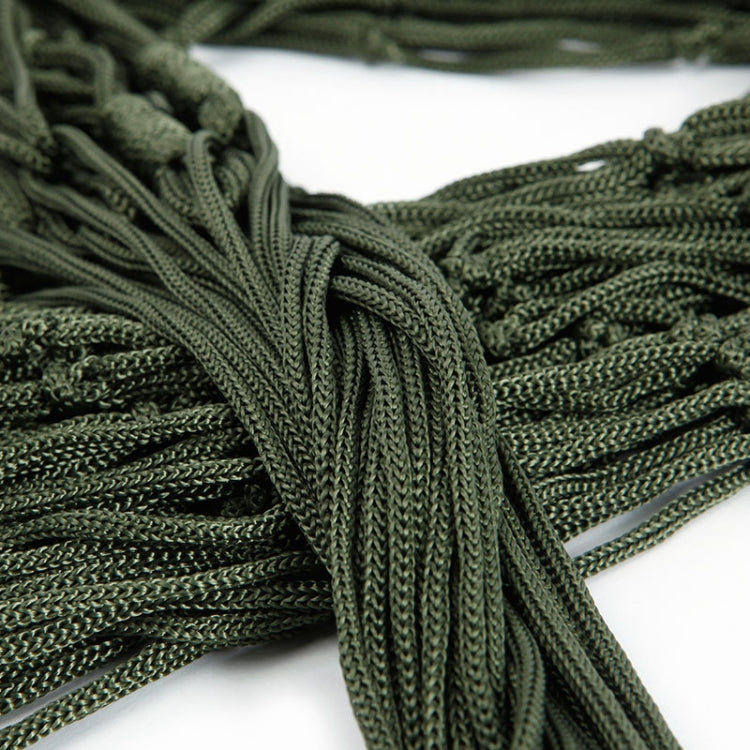 9 Strand Nylon Rope Hammock Portable Camping Leisure Mesh Hammock, 240x80cm Blue, 240x80cm Green, 240x80cm Orange, 240x80cm Red, 240x80cm Military Green