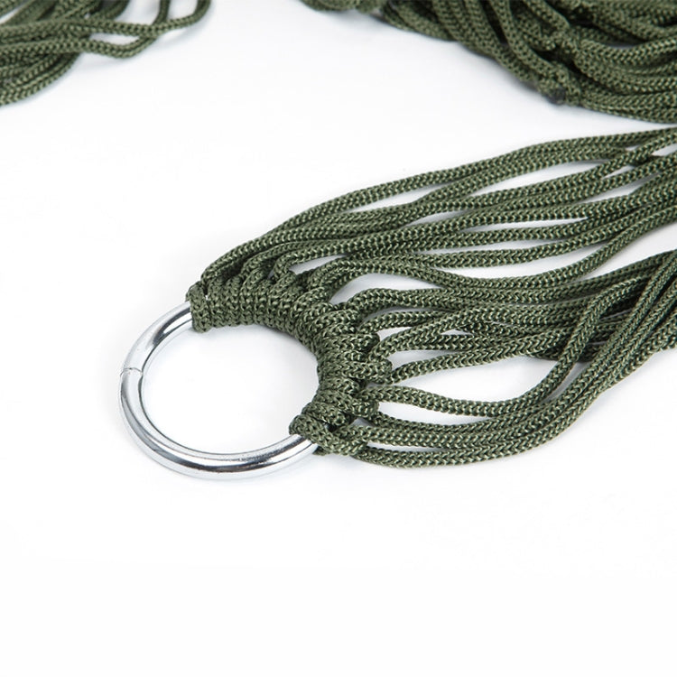 9 Strand Nylon Rope Hammock Portable Camping Leisure Mesh Hammock, 240x80cm Blue, 240x80cm Green, 240x80cm Orange, 240x80cm Red, 240x80cm Military Green