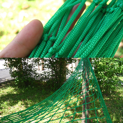 9 Strand Nylon Rope Hammock Portable Camping Leisure Mesh Hammock, 240x80cm Blue, 240x80cm Green, 240x80cm Orange, 240x80cm Red, 240x80cm Military Green