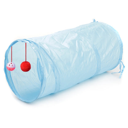 Pet Supplies Cat Ring Paper Two-way Tunnel Can Accommodate Folding Cat Channel, Blue, Red, Sky Blue, Black, Rose Red, Green