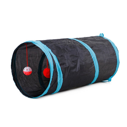 Pet Supplies Cat Ring Paper Two-way Tunnel Can Accommodate Folding Cat Channel, Blue, Red, Sky Blue, Black, Rose Red, Green