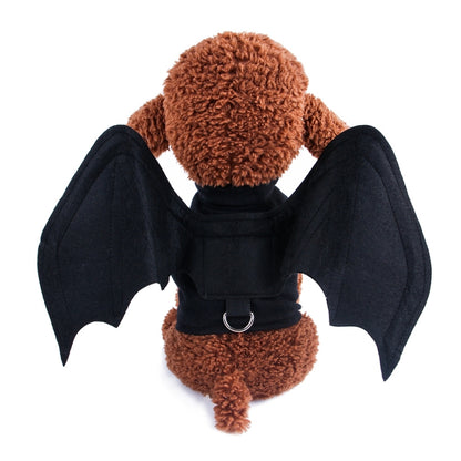 Creative Cat Dog Halloween Bat Wings Funny Props Pet Clothes, L