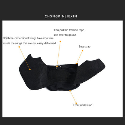 Creative Cat Dog Halloween Bat Wings Funny Props Pet Clothes, L