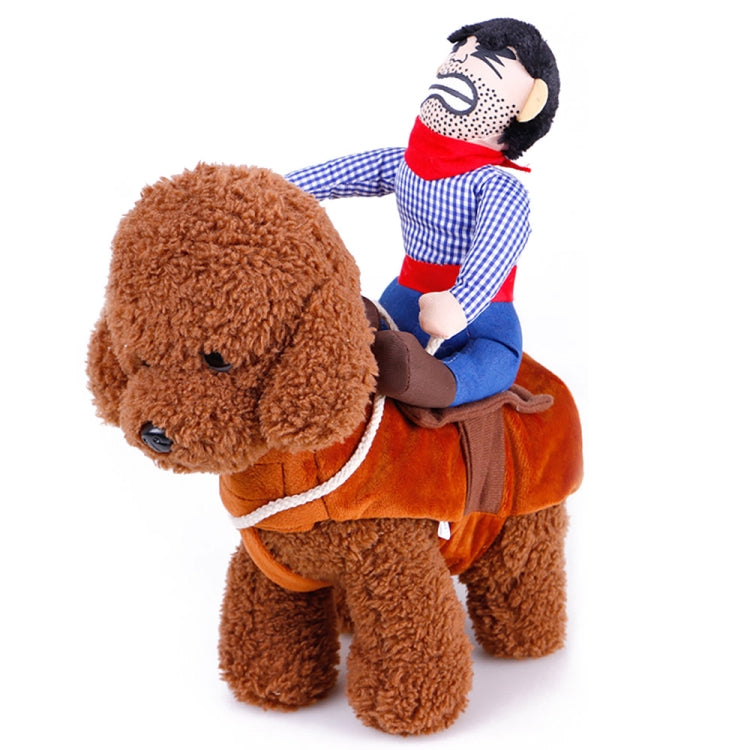 Creative Cowboy Riding Halloween Funny Funny Dress Up Pet Clothes, S, M, L, XL