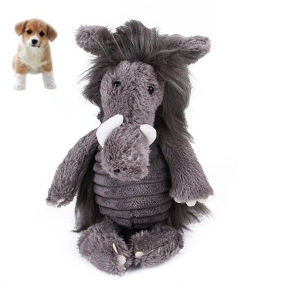 Plush Bite Molar Biting Pet Toy Teddy Small And Medium Pet Sounding Toy, Lion, Elephant, Rhinoceros, Pig, Unicorn
