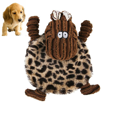 Pet Plush Vocal Toy Cat And Dog Bite Wear Small And Medium Pet Toy Supplies, Leopard Cow, Leopard Rabbit, Striped Rabbit, Striped Rat