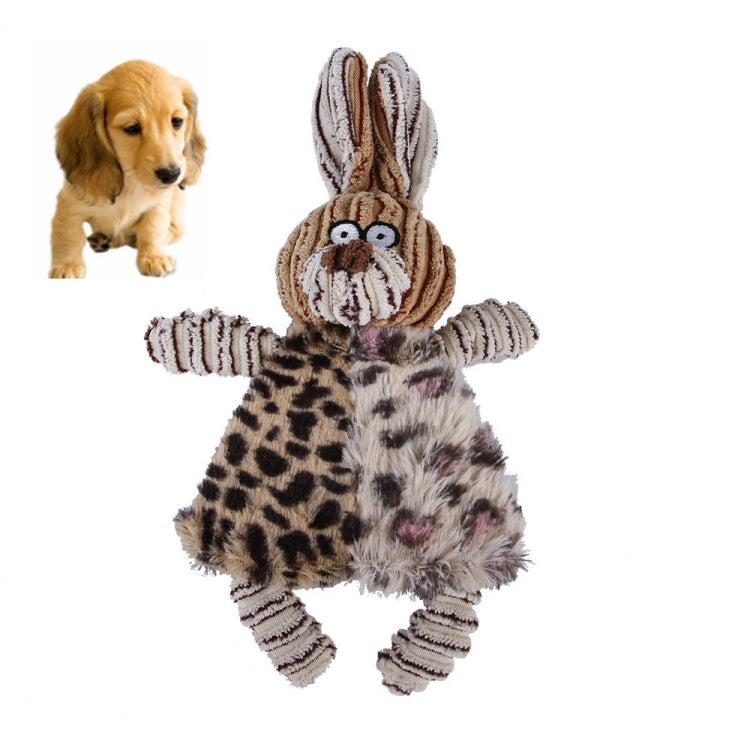 Pet Plush Vocal Toy Cat And Dog Bite Wear Small And Medium Pet Toy Supplies, Leopard Cow, Leopard Rabbit, Striped Rabbit, Striped Rat