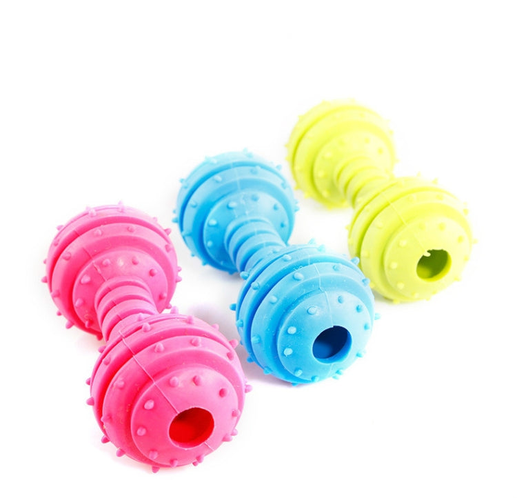 Pet TPR Bite-resistant Toys Safe Non-toxic Dumbbells Molar Toys