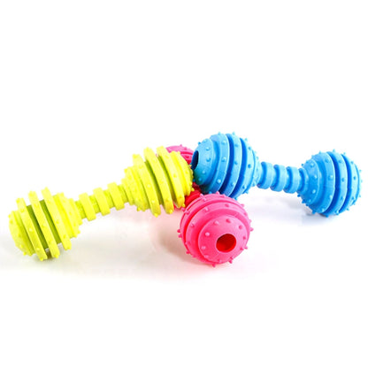 Pet TPR Bite-resistant Toys Safe Non-toxic Dumbbells Molar Toys