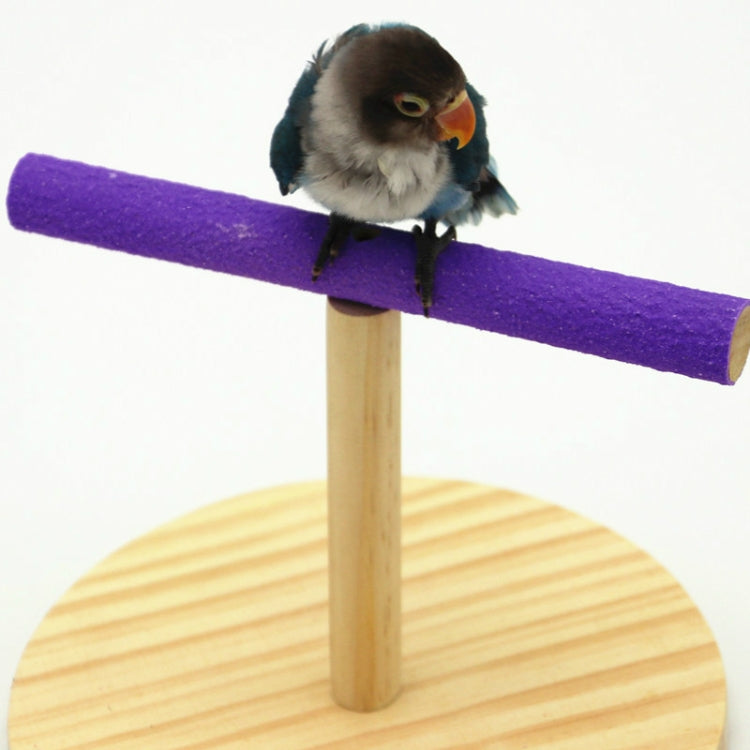 Creative Wooden Parrot Bird Frosted Stand Toy, Small, Large