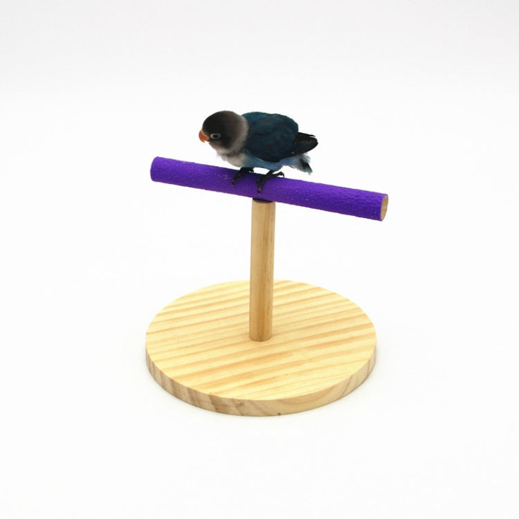 Creative Wooden Parrot Bird Frosted Stand Toy, Small, Large