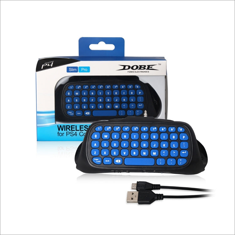 DOBE TP4-022 2.4G Wireless Controller Keyboard ABS Game Keyboard for PS4 / Slim, TP4-022