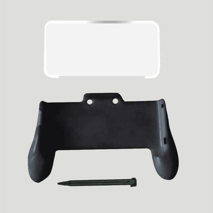 KJH 3 in 1 Handgrip Kit Game Grip + Crystal Ccover + Touch Pen for NEW 2DSLL, For NEW 2DSLL