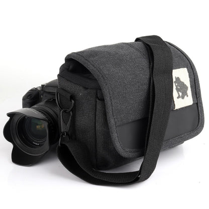 Universal DSLR Camera Shoulder Bag Canvas Photo Handbag, External size: 19 x 17 x 10mm