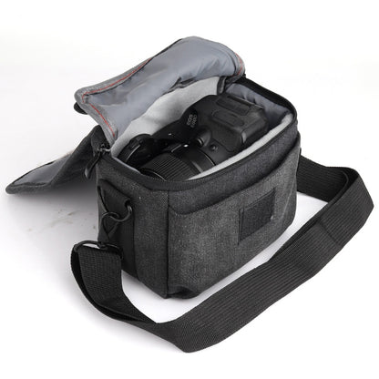 Universal DSLR Camera Shoulder Bag Canvas Photo Handbag, External size: 19 x 17 x 10mm