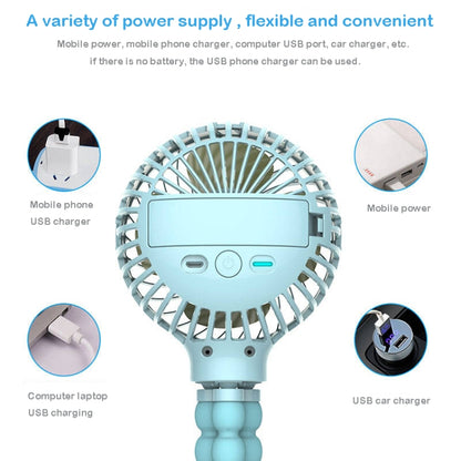 Octopus Deformed Cartoon Folding USB Rechargeable Mini Handheld Fan