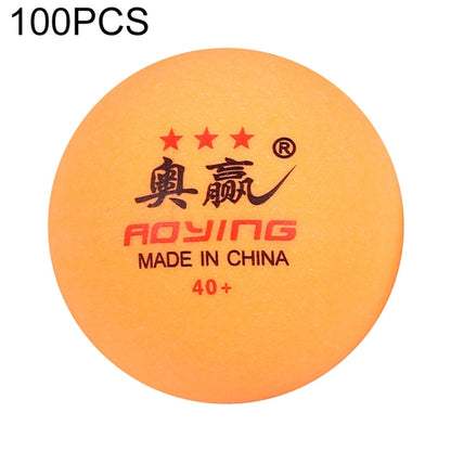 ROYING 10 PCS Professional ABS Table Tennis Training Ball, Diameter: 40mm, White 3Stars, Orange 3Stars