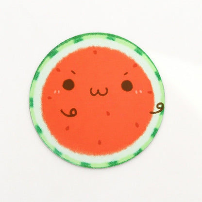 2 PCS 22cm Cute Fruit Series Round Mouse Pad Desk Pad Office Supplies