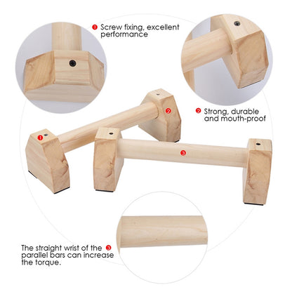 Wooden Single Parallel Bars Upside Down Exercise Stand Push-up Stand, Size: 50cm, Wooden Push-up Bracket