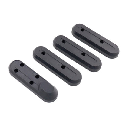 4 in 1 For Xiaomi Mijia M365 Scooter Motor Plastic Protective Cover Waterproof Cover Front and Rear Wheel Protection Blocks, Random Color Delivery