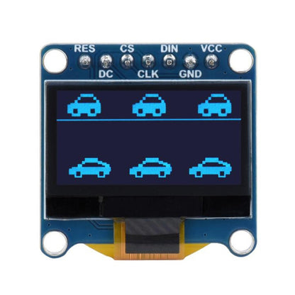 Waveshare 0.96 inch OLED Display Module, 128×64 Resolution, SPI / I2C Communication, 0.96 inch OLED (C Yellow Blue), 0.96 inch OLED (D White), 0.96 inch OLED (E Blue)