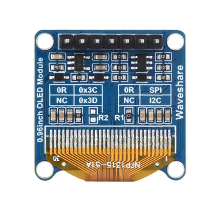 Waveshare 0.96 inch OLED Display Module, 128×64 Resolution, SPI / I2C Communication, 0.96 inch OLED (C Yellow Blue), 0.96 inch OLED (D White), 0.96 inch OLED (E Blue)
