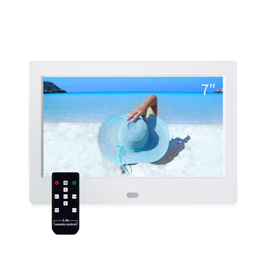 DPF-706-2.4G 7 inch Digital Photo Frame LED Wall Mounted Advertising Machine, US Plug, EU Plug, UK Plug, AU Plug