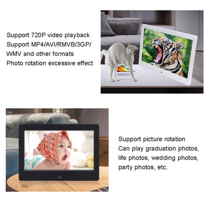 DPF-706-2.4G 7 inch Digital Photo Frame LED Wall Mounted Advertising Machine, US Plug, EU Plug, UK Plug, AU Plug