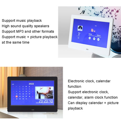 DPF-706-2.4G 7 inch Digital Photo Frame LED Wall Mounted Advertising Machine, US Plug, EU Plug, UK Plug, AU Plug