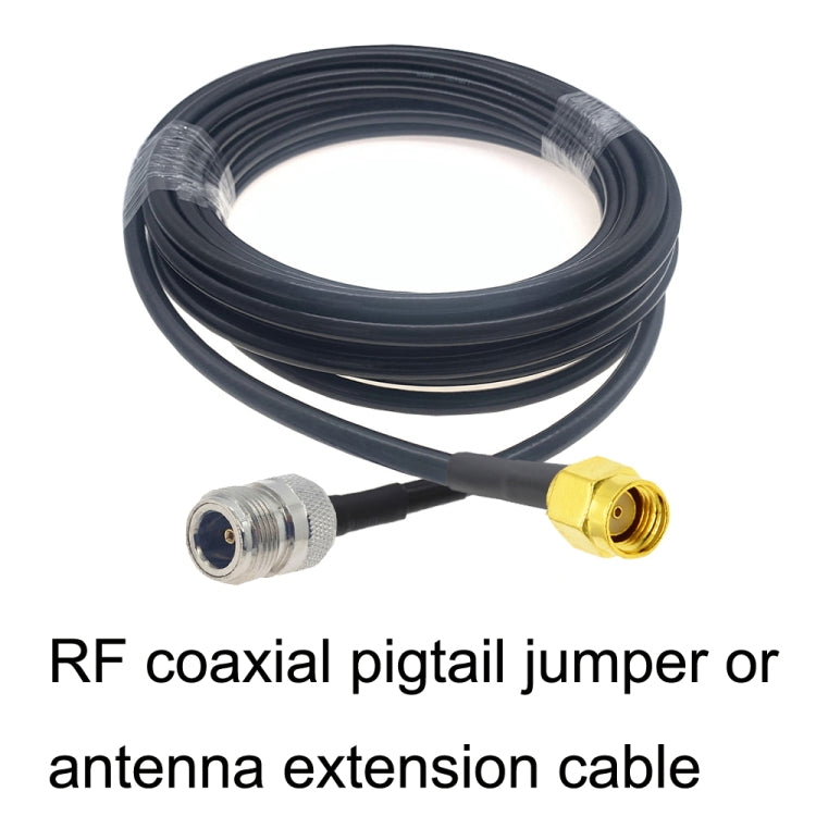 RP-SMA Male to N Female RG58 Coaxial Adapter Cable, RP-SMA Male to N Female 0.5m, RP-SMA Male to N Female 1m, RP-SMA Male to N Female 1.5m, RP-SMA Male to N Female 3m, RP-SMA Male to N Female 5m, RP-SMA Male to N Female 10m