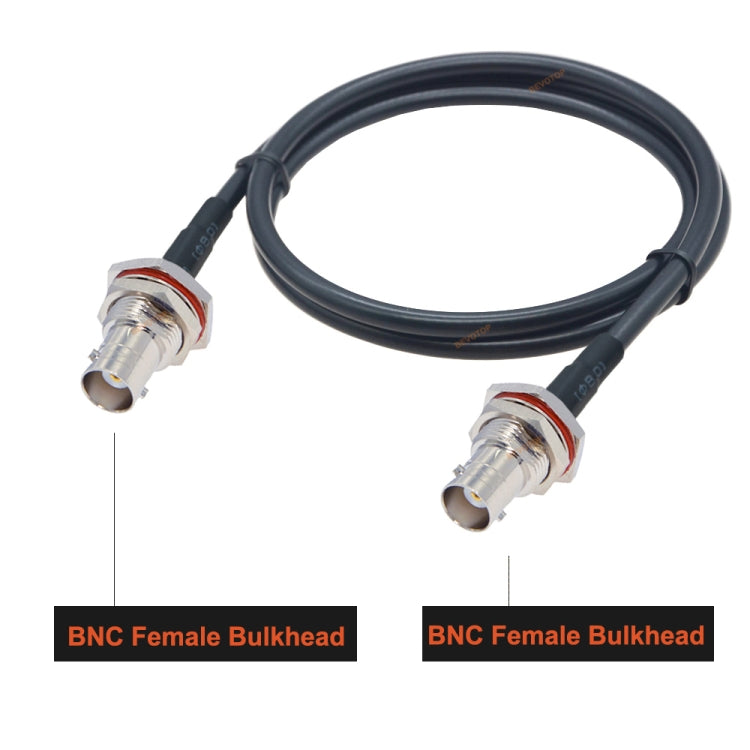 BNC Female To BNC Female RG58 Coaxial Adapter Cable, BNC Female To BNC Female With Waterproof Circle 0.5m, BNC Female To BNC Female With Waterproof Circle 1m, BNC Female To BNC Female With Waterproof Circle 1.5m...