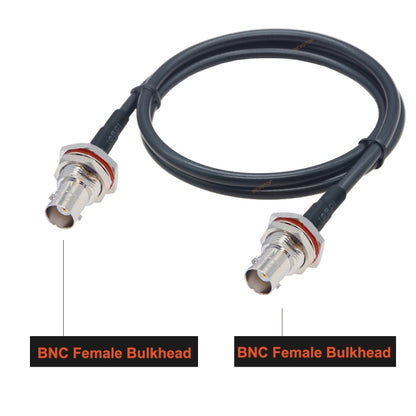 BNC Female To BNC Female RG58 Coaxial Adapter Cable, BNC Female To BNC Female With Waterproof Circle 0.5m, BNC Female To BNC Female With Waterproof Circle 1m, BNC Female To BNC Female With Waterproof Circle 1.5m...