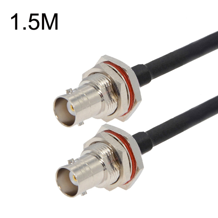 BNC Female To BNC Female RG58 Coaxial Adapter Cable, BNC Female To BNC Female With Waterproof Circle 0.5m, BNC Female To BNC Female With Waterproof Circle 1m, BNC Female To BNC Female With Waterproof Circle 1.5m...